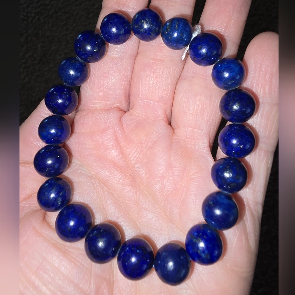 10mm Lapis Lazuli Bracelet On Super Sale